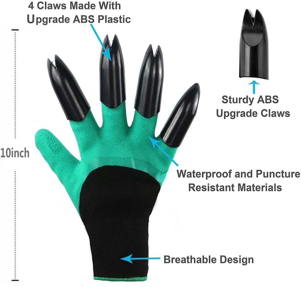 Claw Gardening Gloves for Planting, Garden Glove Claws for Women