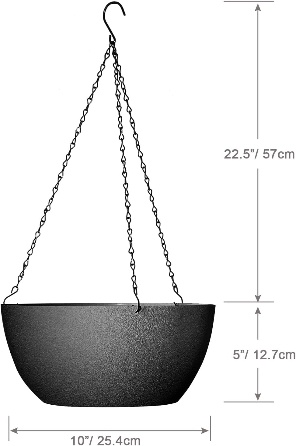 (2)10 Inch Hanging Planters Indoor/Outdoor