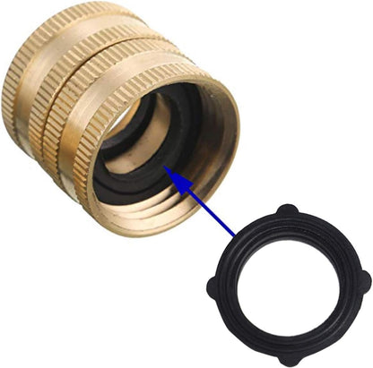 Garden Hose Adapter, 3/4 Inch Solid Brass Hose Connectors Adapters (2 Sets)