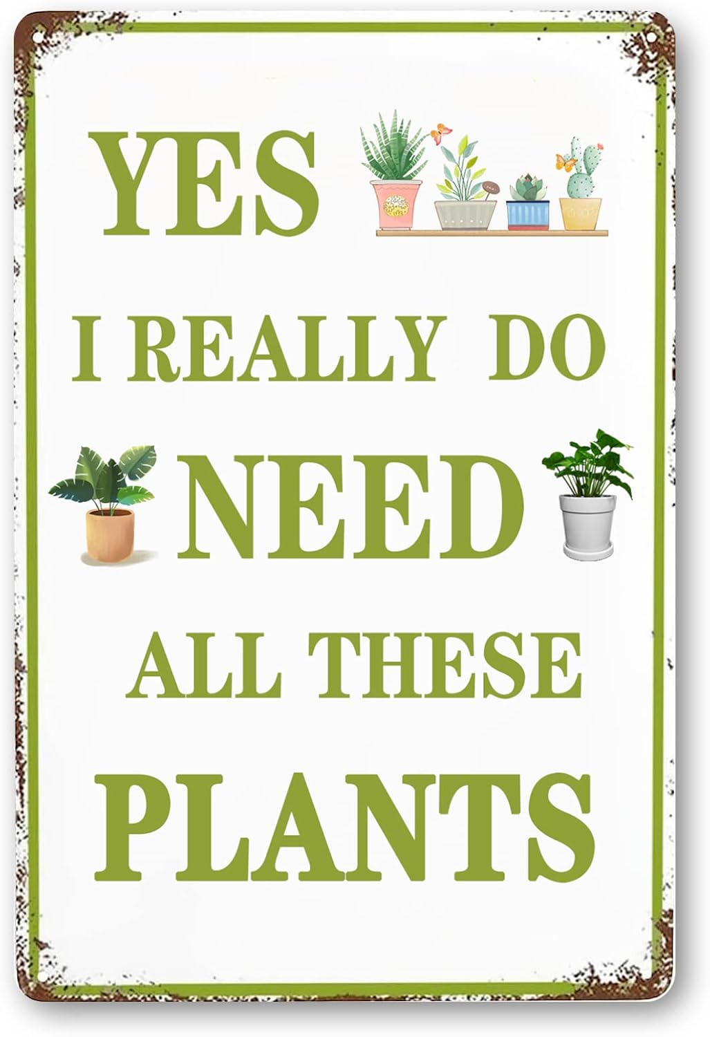 Funny Garden Decor Sometimes I Wet My Plants Sign Garden Metal Signs outside Gardening Sign Gifts for Women Plant Lover Retro Bathroom Wall Decor Country Rustic Garage Home Farmhouse Wall Fence