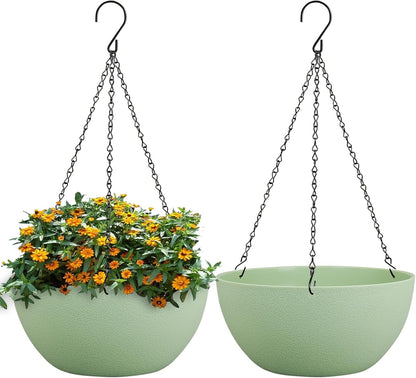 (2)10 Inch Hanging Planters Indoor/Outdoor