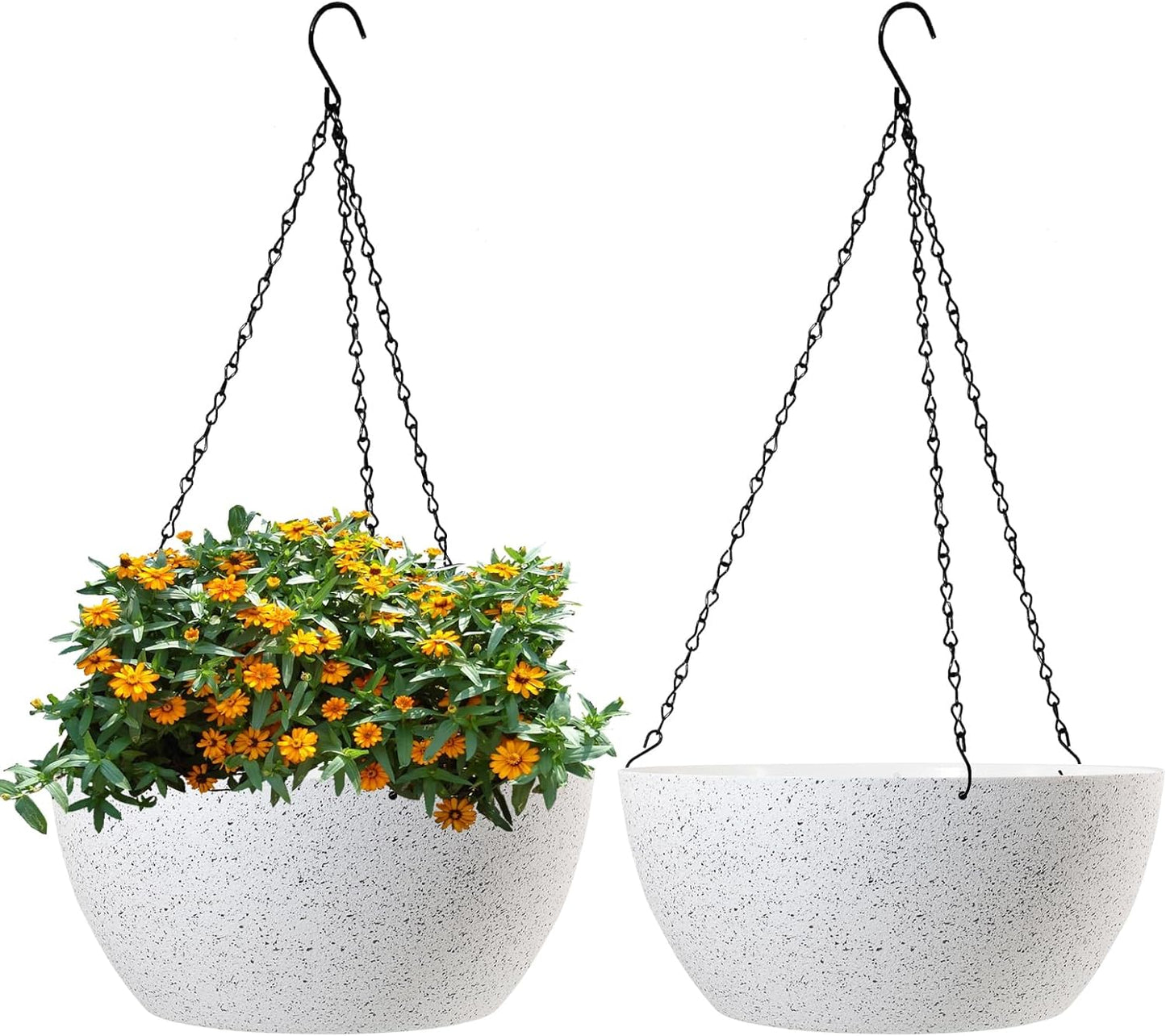 (2)10 Inch Hanging Planters Indoor/Outdoor