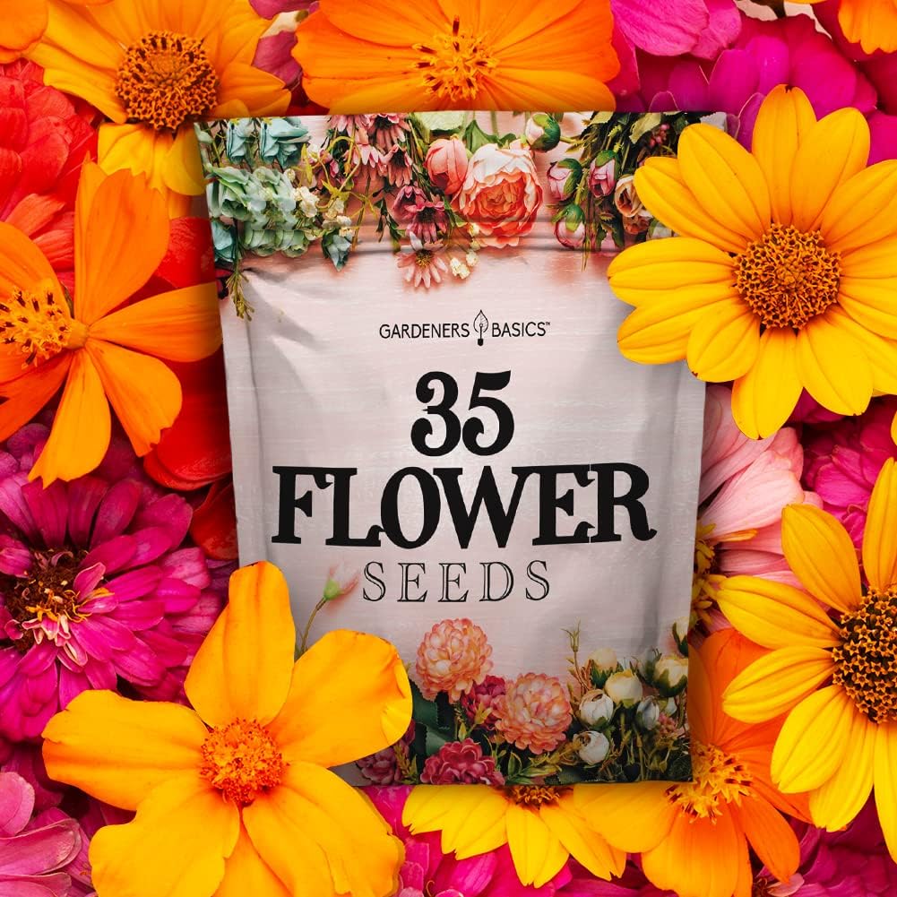  Flower Seeds 35 Individual Varieties Perennial, Annual, Wildflower Seeds