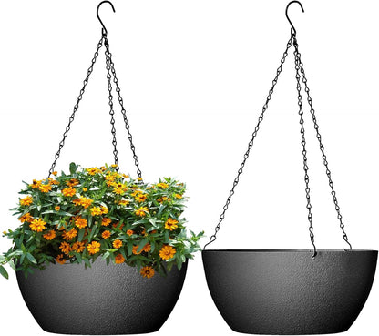 (2)10 Inch Hanging Planters Indoor/Outdoor