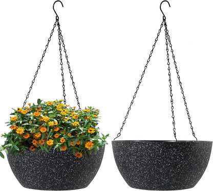 (2)10 Inch Hanging Planters Indoor/Outdoor