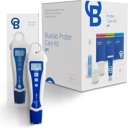 Blue Lab Ph Pen Meter and Probe Care Kit