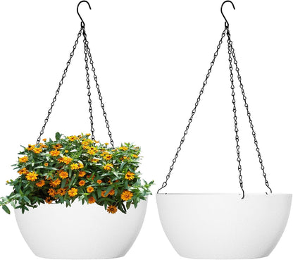 (2)10 Inch Hanging Planters Indoor/Outdoor