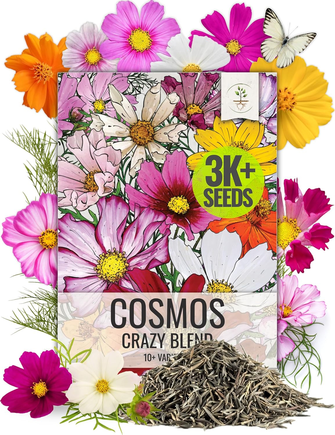 Seeds Needs Cosmos Flower Seeds 10+ Varieties Specialty Blend 