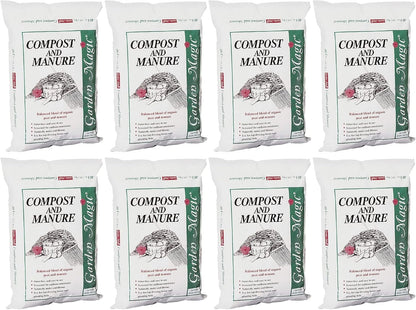 5240 Outdoor Lawn Garden Compost and Manure Blend 40lbs Bag (2 Pack)