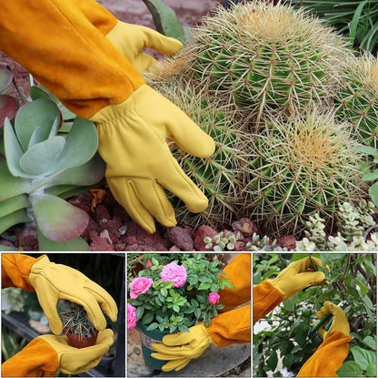 Large Gardening Gloves for Men/Women, Professional Rose Pruning Gloves Thorn Proof,