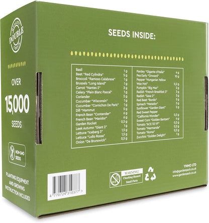 30 Vegetable Seeds Variety Kit - over 15000 Seeds